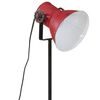vidaXL Podlahová lampa 25 W šmuhovaná červená 35x35x65/95 cm E27