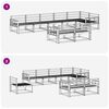 vidaXL Z&aacute;hradn&aacute; s&uacute;prava gaučov 8 pcs Pr&iacute;rodn&aacute; Pevn&eacute; ak&aacute;ciov&eacute; drevo