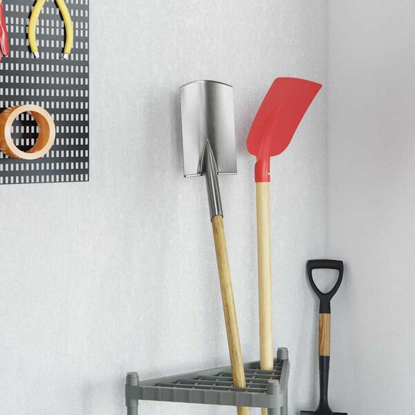 vidaXL Hlava lopaty 4 pcs Strieborn&aacute; 43 x 17 cm