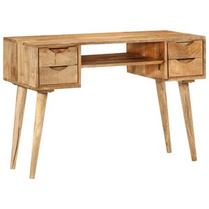 vidaXL Stol&iacute;k so z&aacute;suvkami 110x47x76 cm mangovn&iacute;kov&yacute; mas&iacute;v
