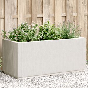 vidaXL Z&aacute;hradn&yacute; kvetin&aacute;č biely 80x36x35 cm PP