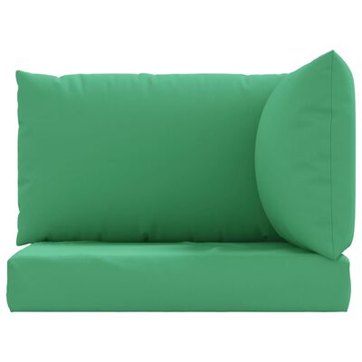 vidaXL Podložky na paletový nábytok 3 ks, zelené, oxfordská látka