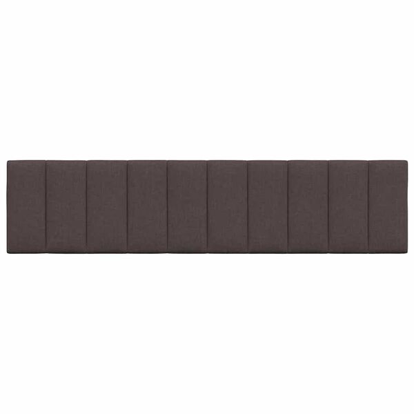 vidaXL Vank&uacute;&scaron; na čelo postele Hanko tmavohned&yacute; 200 cm l&aacute;tka