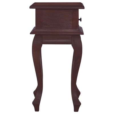vidaXL Nočný stolík klasický hnedý 35x30x60 cm masívne mahagónové drevo
