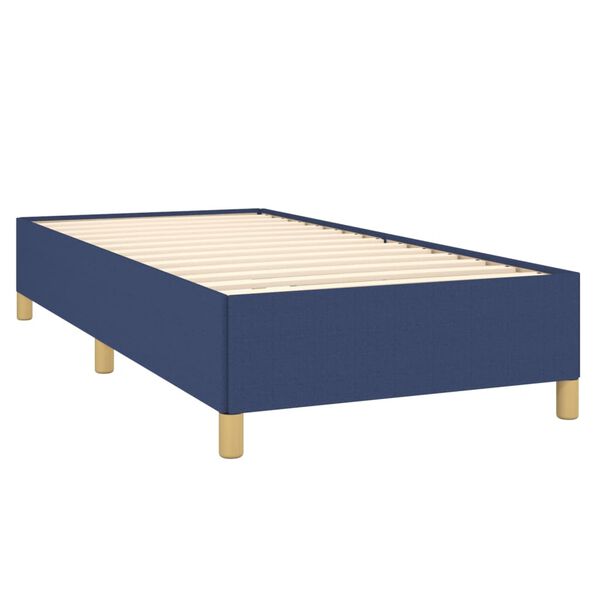 vidaXL Boxspring posteľ s matracom modr&aacute; 100x200 cm l&aacute;tka