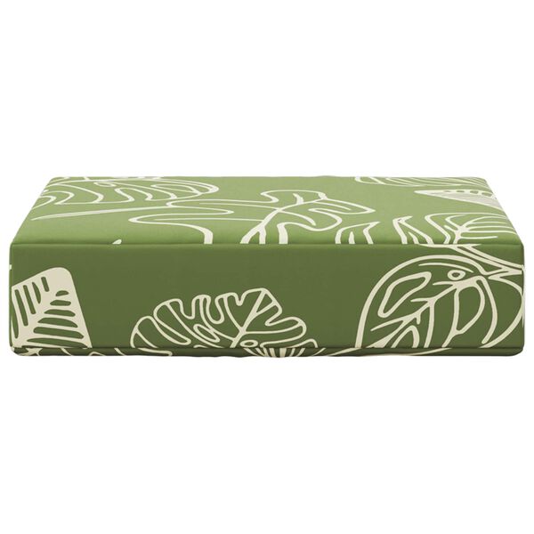 vidaXL Vank&uacute;&scaron; na vonkaj&scaron;ie sedenie Zelen&eacute; listy 40 x 40 x 8 cm