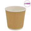 vidaXL papierov&eacute; &scaron;&aacute;lky na k&aacute;vu 1000 ks 4oz 100ml Hned&aacute;