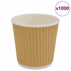 vidaXL papierov&eacute; &scaron;&aacute;lky na k&aacute;vu 1000 ks 4oz 100ml Hned&aacute;