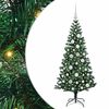 vidaXL Umel&yacute; predsvieten&yacute; vianočn&yacute; stromček Zelen&aacute; 120 cm PVC a kov