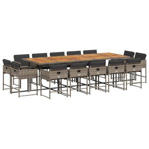 vidaXL 15-dielna z&aacute;hrad. jed&aacute;lensk&aacute; s&uacute;prava s vank&uacute;&scaron;mi siv&aacute; polyratan