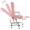 vidaXL Sklápacie masážne kancelárske kreslo ružové umelá koža
