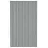 vidaXL Stre&scaron;n&yacute; panel 12 pcs Biely 80 x 45 cm Pozinkovan&aacute; oceľ