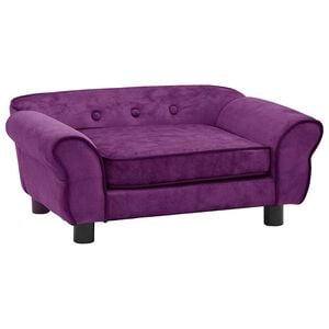 vidaXL Pohovka pre psa, v&iacute;novo červen&aacute; 72x45x30 cm, ply&scaron;