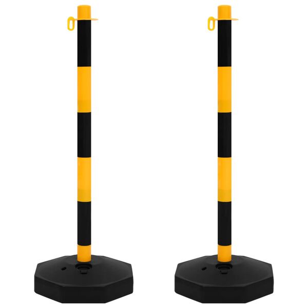 vidaXL Sada stĺpikov s 10 m plastovou reťazou