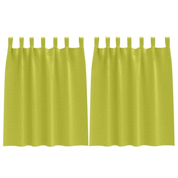 vidaXL Záclony na zatemnenie s krúžkami 2 pcs Zelená 140 x 140 cm