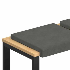 vidaXL Vank&uacute;&scaron; na lavičku 2 ks man&scaron;estr Tmavosiv&aacute; Hĺbka 35 cm