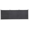 vidaXL Sada plotov&yacute;ch panelov siv&aacute; 526x186 cm WPC