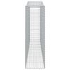 vidaXL Oblúkové gabiónové koše 9ks 400x50x160/180cm pozinkované železo
