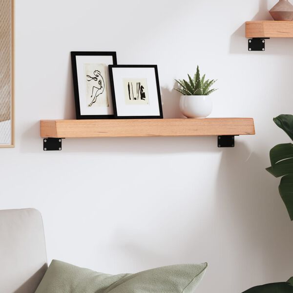 vidaXL N&aacute;stenn&aacute; polica bledohned&aacute; 60x10x6 cm o&scaron;etren&yacute; dubov&yacute; mas&iacute;v