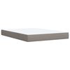 vidaXL Posteľn&yacute; r&aacute;m boxspring s matracom sivohned 160x200 cm l&aacute;tka