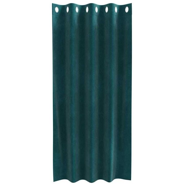 vidaXL Zatemňovacie z&aacute;vesy 2 pcs Tmavozelen&aacute; 140 x 175 cm Zamat