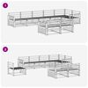 vidaXL Z&aacute;hradn&aacute; s&uacute;prava gaučov 8 pcs Pr&iacute;rodn&aacute; Pevn&eacute; ak&aacute;ciov&eacute; drevo