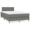 vidaXL Boxspring posteľ s matracom, tmavosiv&aacute; 120x190 cm, l&aacute;tka
