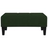 vidaXL Podnožka tmavozelen&aacute; 78x56x32 cm zamatov&aacute;