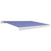 vidaXL Motorizovan&aacute; kazetov&aacute; mark&iacute;za 350x250 cm modr&aacute; a biela