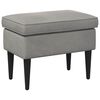 vidaXL Taburetka Svetlosiv&aacute; 55 x 35 x 41 cm Zamat