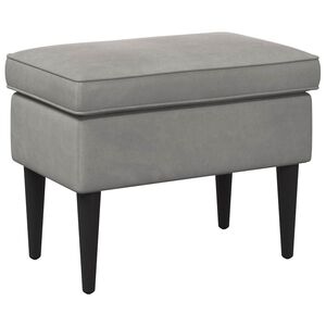 vidaXL Taburetka Svetlosiv&aacute; 55 x 35 x 41 cm Zamat