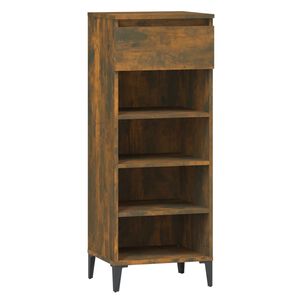 vidaXL Reg&aacute;l na top&aacute;nky dymov&yacute; dub 40x36x105 cm spracovan&eacute; drevo