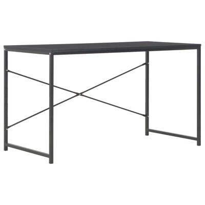 vidaXL Počítačový stôl čierny 120x60x70 cm