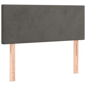 vidaXL Čelo postele tmavosiv&eacute; 80x5x78/88 cm zamat