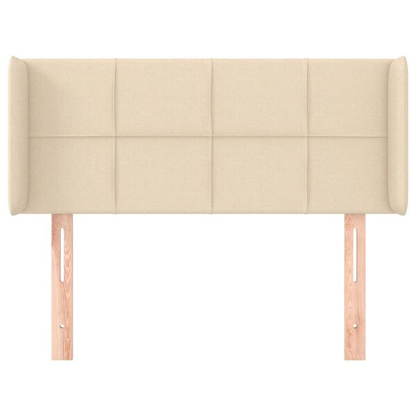 vidaXL Čelo postele so z&aacute;hybmi kr&eacute;mov&yacute; 103x16x78/88 cm l&aacute;tka