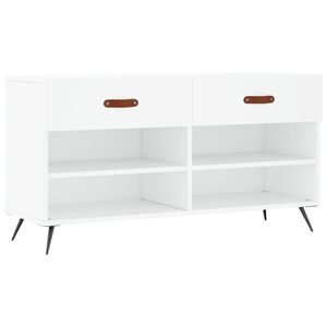 vidaXL Lavička na top&aacute;nky, biela 102x35x55 cm, kompozitn&eacute; drevo