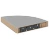vidaXL Pl&aacute;vaj&uacute;ce rohov&eacute; police 4 ks, siv&eacute; 25x25x3,8 cm, MDF