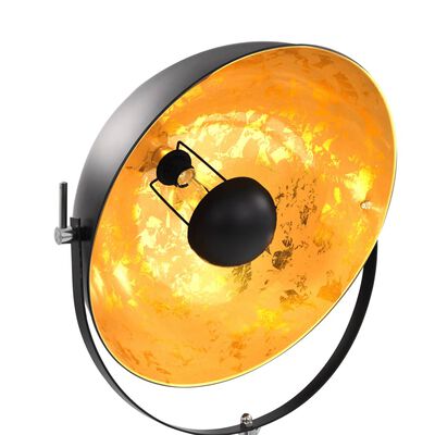 vidaXL Stojanová lampa čierna a zlatá 51 cm E27