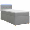 vidaXL Posteľ boxspring s matracom Svetlosiv&aacute; 100 x 200 cm L&aacute;tka