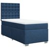 vidaXL Boxspring posteľ s matracom modr&aacute; 100x200 cm l&aacute;tka