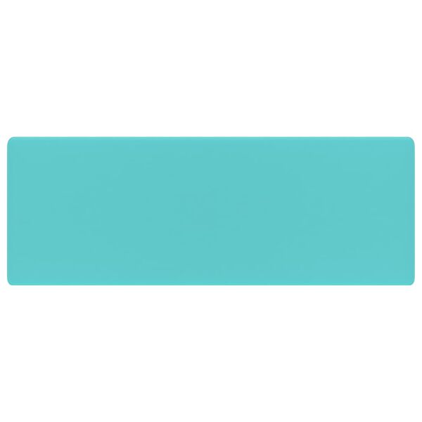 vidaXL Luxusn&eacute; um&yacute;vadlo, prepad, matn&eacute; svetlozelen&eacute; 41x41 cm, keramika