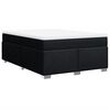vidaXL Boxspring posteľ s matracom čierny 140x190 cm l&aacute;tka