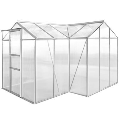 Hliníkový skleník s 1 časťou s dutým panelom