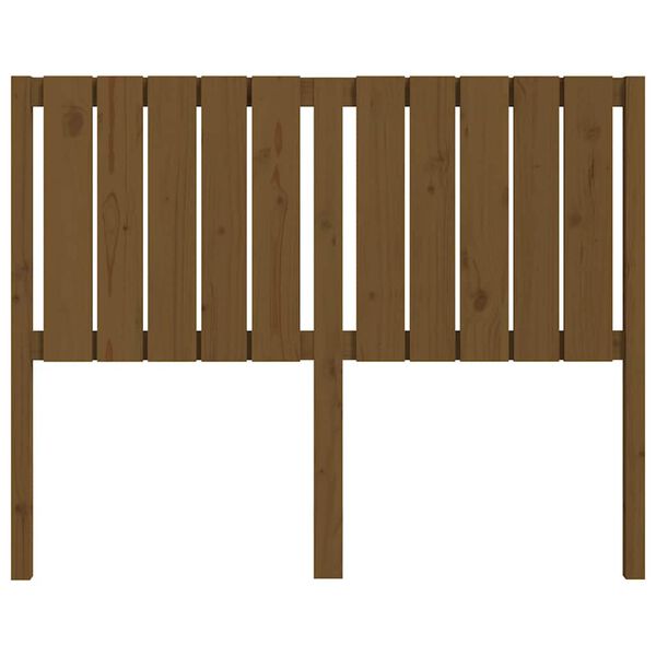 vidaXL Čelo postele medovo-hned&eacute; 125,5x4x100 cm mas&iacute;vna borovica