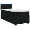 vidaXL Posteľ boxspring s matracom Čierna 90 x 190 cm L&aacute;tka