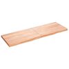 vidaXL N&aacute;stenn&aacute; polica bledohned&aacute; 180x60x(2-6) cm o&scaron;etren&yacute; mas&iacute;vny dub
