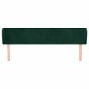 vidaXL Čelo postele so z&aacute;hybmi tmavozelen&yacute; 163x23x78/88 cm zamat