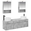 vidaXL Set kabinetov do k&uacute;peľne 5 pcs Bet&oacute;novo siv&aacute; 50 x 14,5 x 70 cm