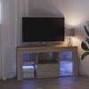 vidaXL Rohov&yacute; LED TV kabinet N&aacute;stenn&yacute; Sonoma dub 100 x 40 x 50 cm