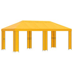 vidaXL Z&aacute;hradn&yacute; alt&aacute;nok 6 x 3 m Žlt&aacute; Polyester a oceľ 190 gsm